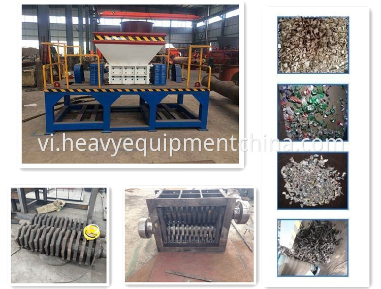 High Capacity Dual Shaft Plastic Shredder Machine